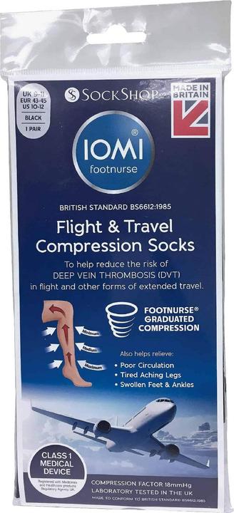 Immagine prodotto IOMI Lang Kompression flug Stützstrümpfe Reisestrümpfe für Thrombose (39 - 42)