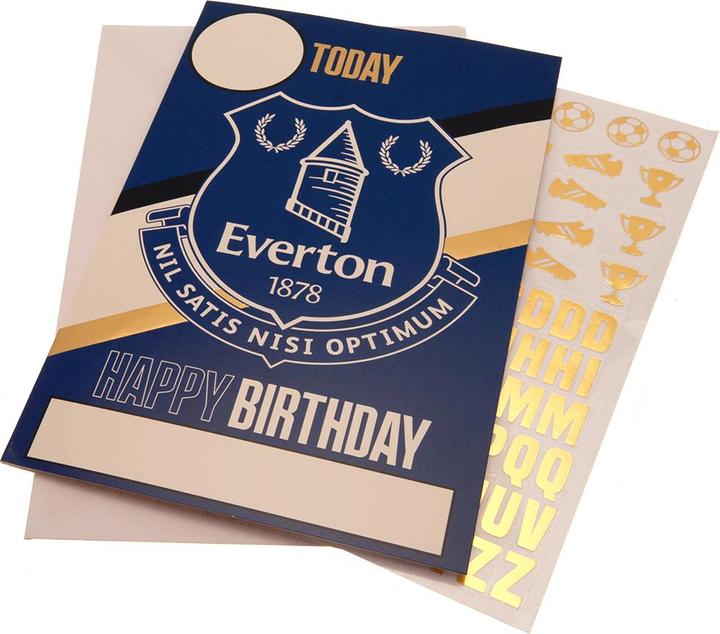 Produktbild Everton FC Geburtstagskarte mit Aufklebern Karton (1 Stk.)