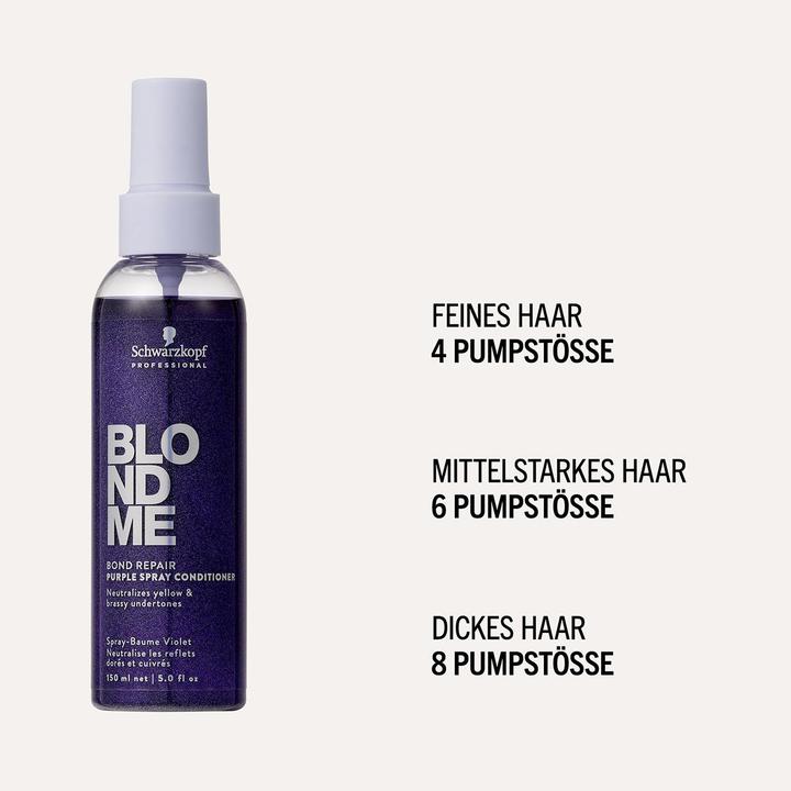 Produktbild Schwarzkopf Blondme Bond Repair Purple Spray Conditioner 150ml (150 ml)
