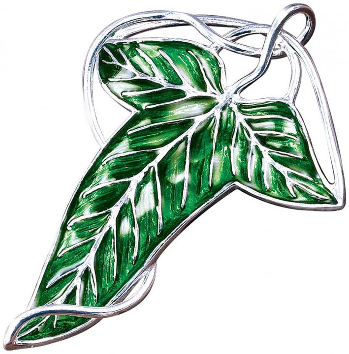 Actual product image Noble Collection Lord of the Rings Brooch Elvish Leaf Brooch (silver plated)