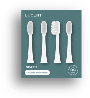 Be Lucent Spark Sonic Toothbrush Heads, 4p White = 7350147430202 (4x)