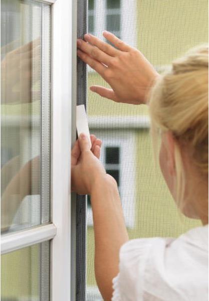 Actual product image tesa Insect screen COMFORT for windows, with Velcro tape, self-adhesive, without drilling (130 x 150 cm)