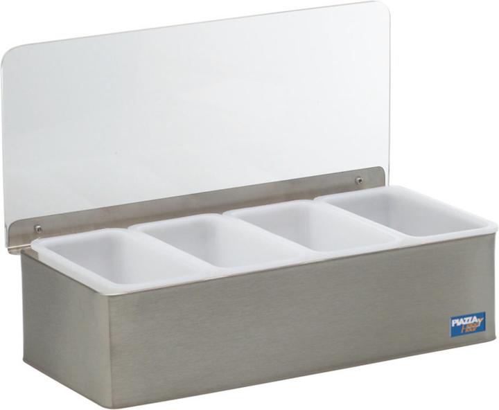 Piazza Scatola con 4 contenitori 30x14x9cm (Organizzatore di bar)