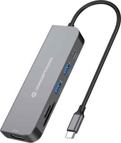 Produktbild Conceptronic DONN02G (USB-C, 6 Ports)