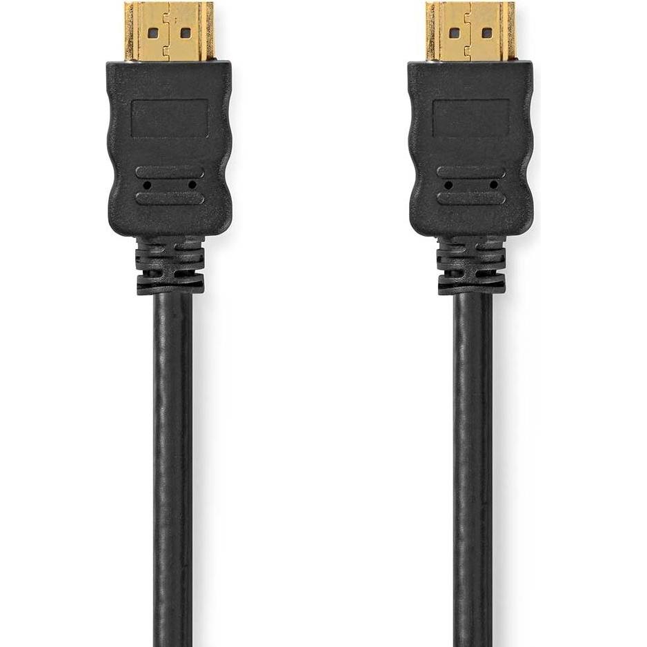 Nedis High Speed ​​HDMI ™ Kabel mit Ethernet HDMI™ Stecker HDMI™ Stecker 4K@30Hz ARC 10.2 (1 m, HDMI), Video Kabel
