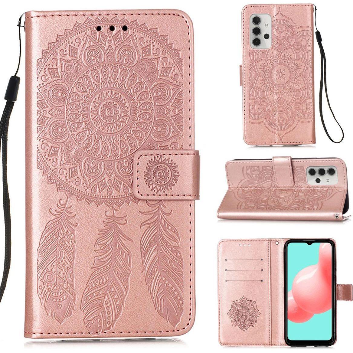 König Design Hülle Handy Schutz für Samsung Galaxy A32 5G Case Cover Tasche Etui Bumper Rosa (Samsung Galaxy A32 5G), Sm...
