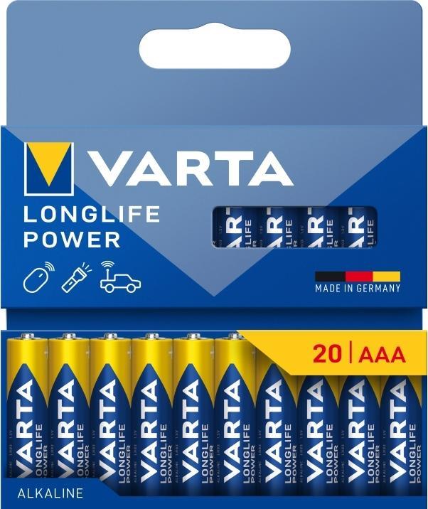 Produktbild Varta 1x20 Longlife Power Micro AAA LR 03 04903121720 (20 Stk., AAA, 1260 mAh)