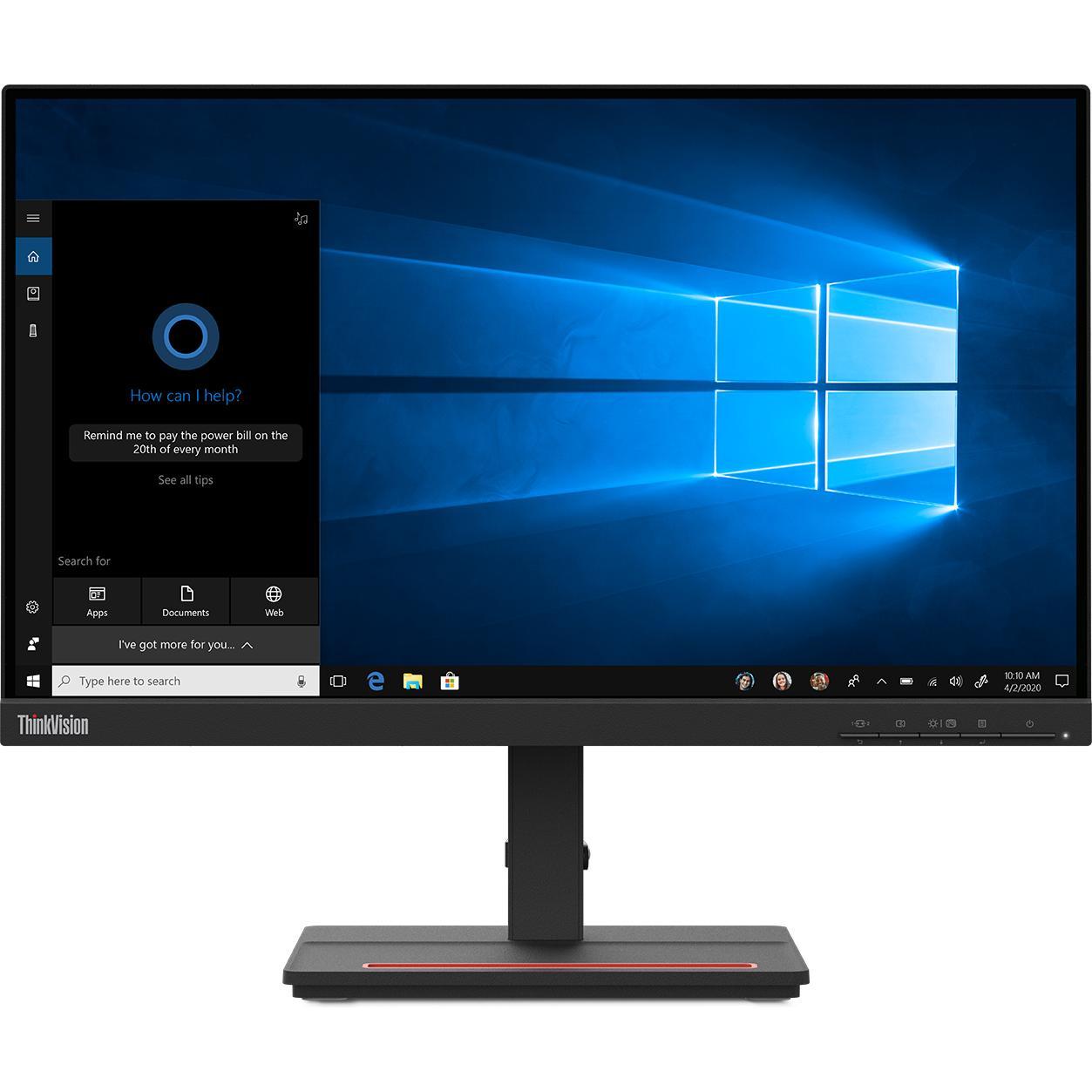 Thumbnail - Lenovo ThinkVision S22e-20 (1920 x 1080 Pixel, 21.50"), Monitor, Schwarz