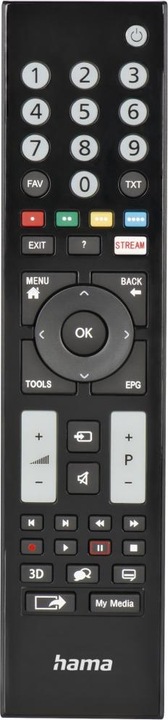 Image du produit Hama Télécommande universelle pour Grundig TVs, IR, apprentissage, touches lumineuses (Télécommande universelle, Infrarouge)