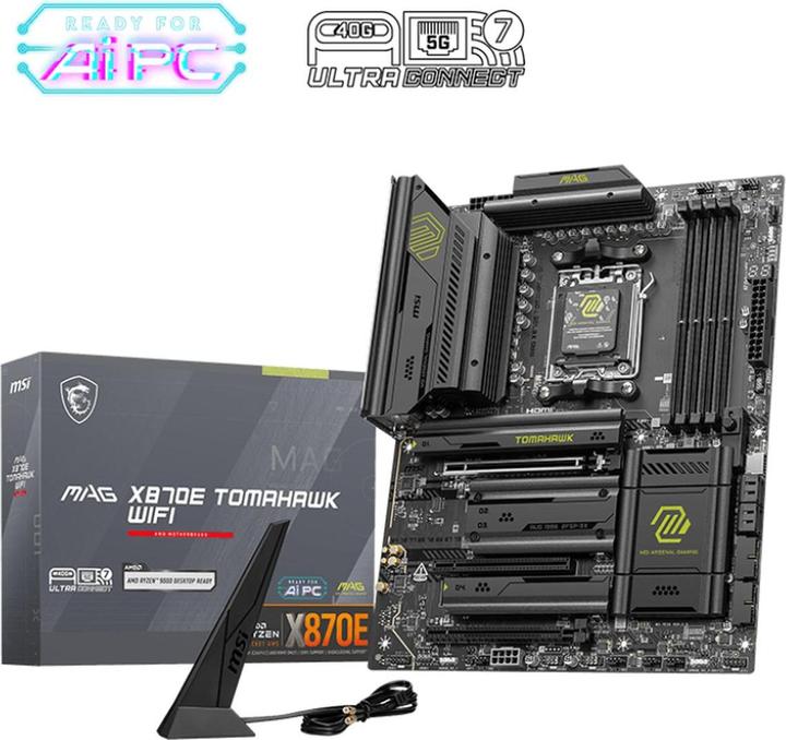Productafbeelding MSI MAG X870E TOMAHAWK WiFi (AM5, AMD X870E, ATX)