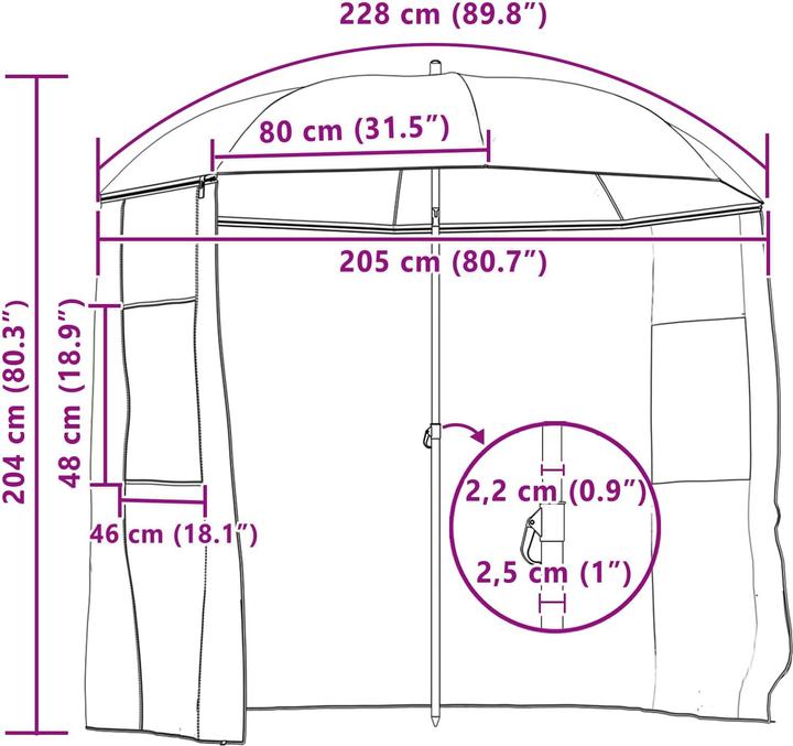 Immagine prodotto vidaXL Angel-Regenschirm