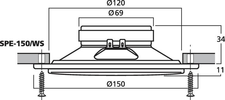 Actual product image Renkforce SPE-150 Built-in Loudspeaker (1 pcs.)