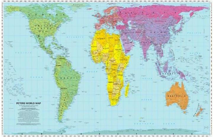Produktbild Peters World Map: Folded