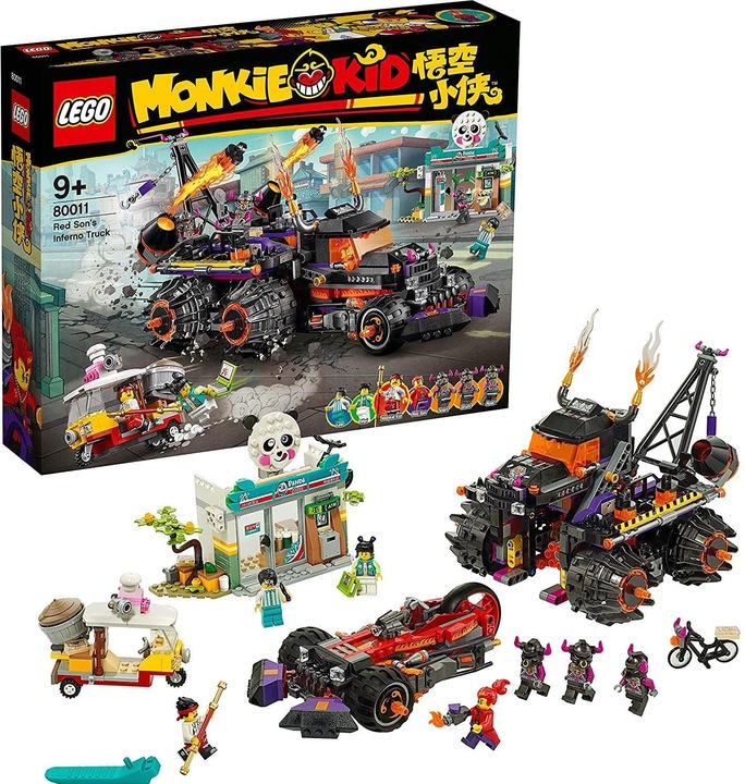 Image du produit LEGO Camion Red Sons Inferno (80011, LEGO Monkie Kid, LEGO difficiles à trouver)