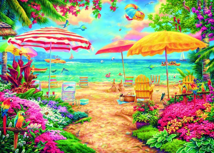 Image du produit Bluebird Puzzle 500 pièces Un jour parfait à la plage (500 pièces)