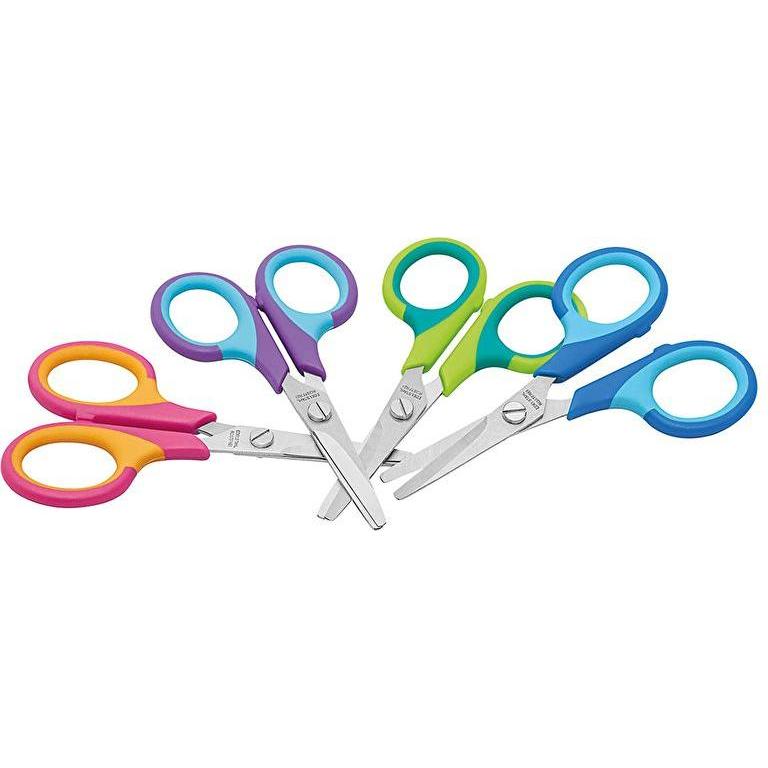 Magni Bastelschere Softkid rund 11,5cm Farben sortiert (11.50 cm) (7393)