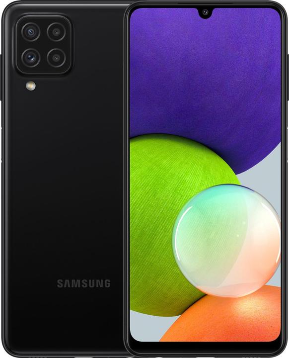 Actual product image Samsung Galaxy A22 EU (128 GB, Black, 6.40", Dual SIM, 4G)