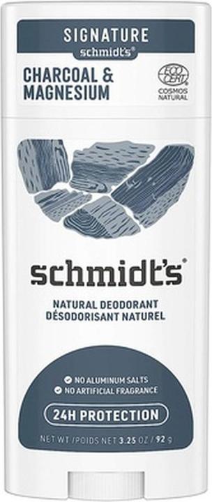 Actual product image Schmidt's Charcoal & Magnesium Aluminum Free Natural Deodorant 24 Hour Protection 1.7oz (Stick, 58 ml)