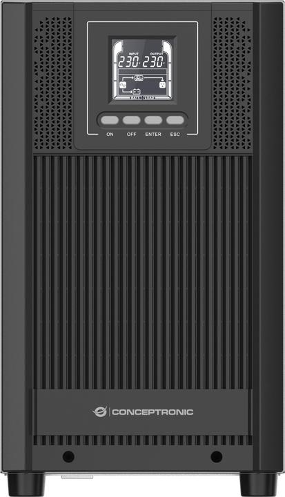 Actual product image Conceptronic ZEUS UPS 3000VA 2700W Online UPS,IEC EPO Port (3000 VA, 2700 W, Online double converter UPS)