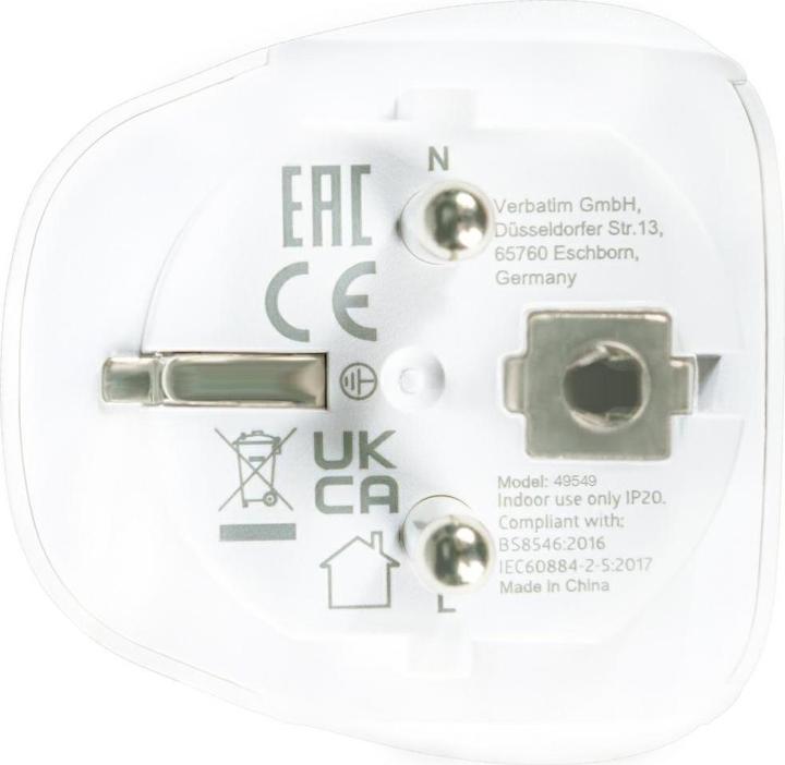 Produktbild Verbatim Reisestecker 'World to Europe'