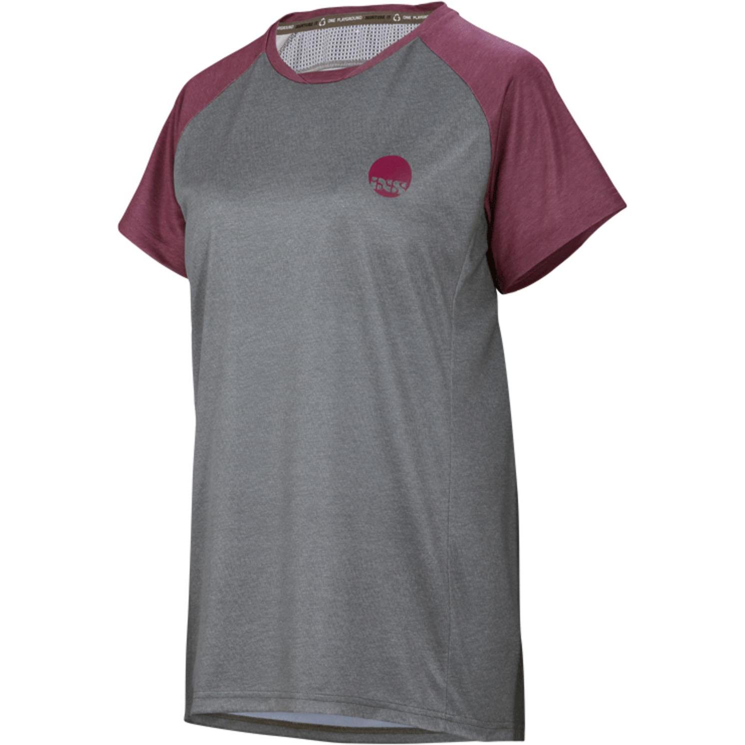 iXS, Damen, Velotrikot, Flow (XL), Rot, Schwarz, XL