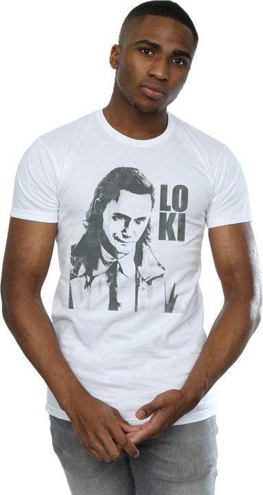Actual product image Mens Loki Head Poster T-Shirt (L)