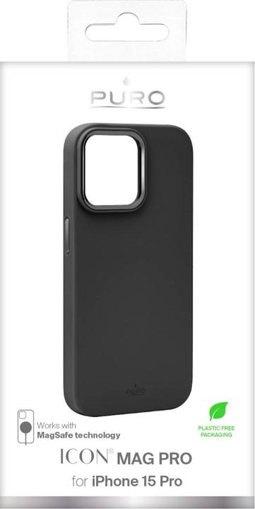 Image du produit Puro Icon Mag Pro étui iPhone 15 Pro noir (Apple iPhone 15 Pro)