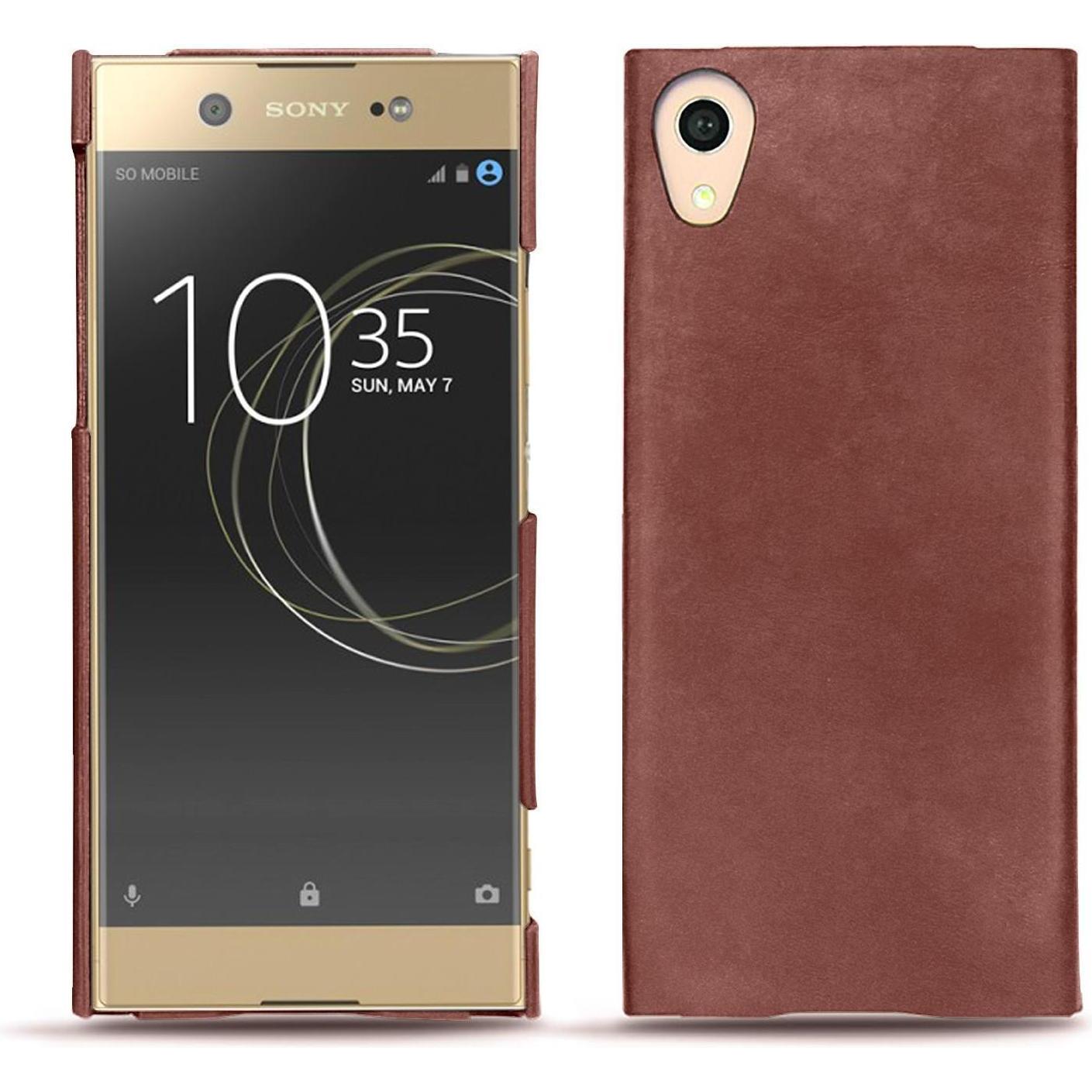Noreve Lederschutzhülle (Sony Xperia XA1 Ultra), Smartphone Hülle, Rot