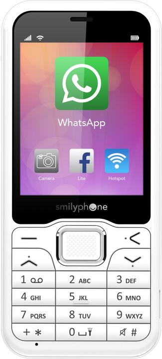 Smilyphone - The first keypad mobile phone with WhatsApp (2.80", 2 Mpx, 3G)
