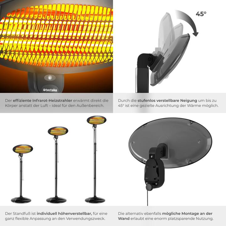 Actual product image tectake Solaris Monolith (2000 W)