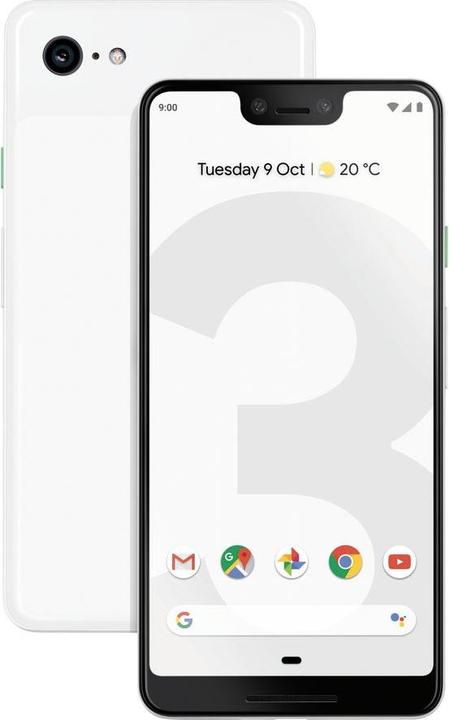 Actual product image Google Pixel 3 XL (128 GB, Cleary White, 6.30", Single SIM, 4G)