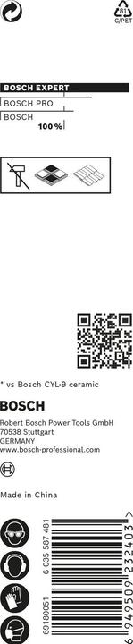 Produktbild Bosch Professional Zubehör EXPERT HEX-9 HardCeramic Bohrer, 4 x 90 mm (4 Millimeter)