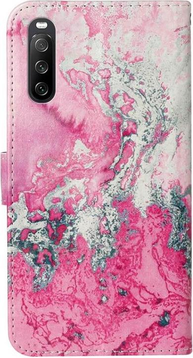 Produktbild Cover-Discount Sony Xperia 10 V - Leder Hülle Marble pink (Sony Xperia 10 V)
