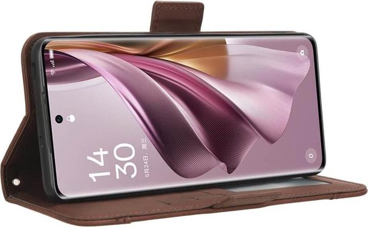 Actual product image Cover-Discount Oppo Reno 10 / 10 Pro - Case with card slots brown (OPPO Reno 10, Oppo Reno 10 Pro)