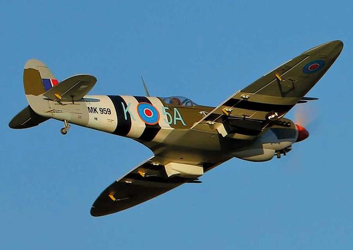 Actual product image Seagull Models SG-Models ) Spitfire 80" 35-45cc WITH electric retractable landing gear ARF (Multi motor)