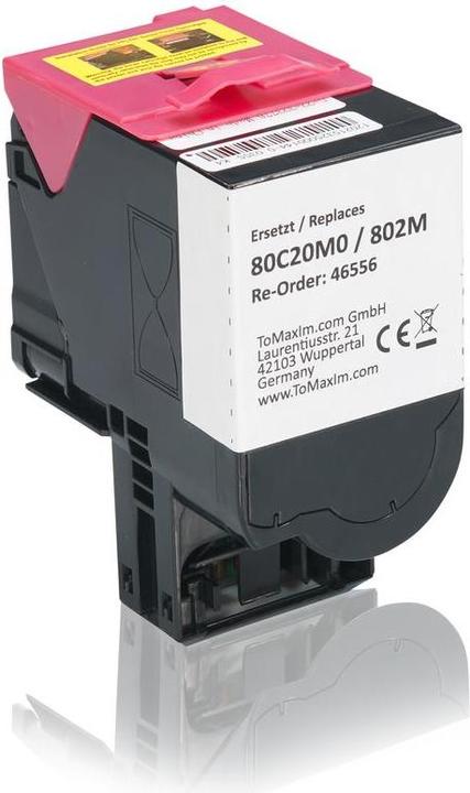 Inkadoo Toner kompatibel zu Lexmark 80C20M0 / 802M Toner, magenta Magenta (M)