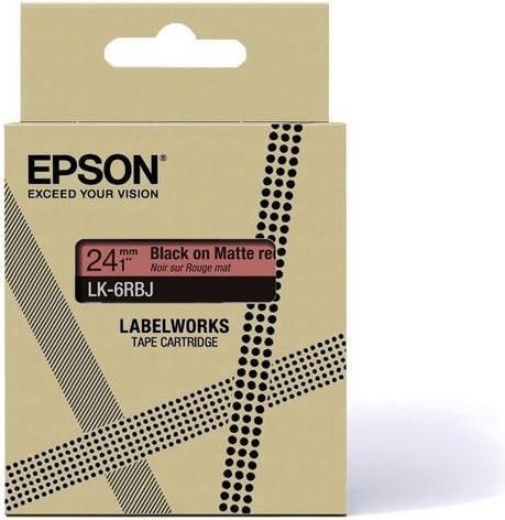 Productafbeelding Epson Mat Rood/Zwart 18mm LK-5RBJ (1.80 cm, Rood, Zwart)
