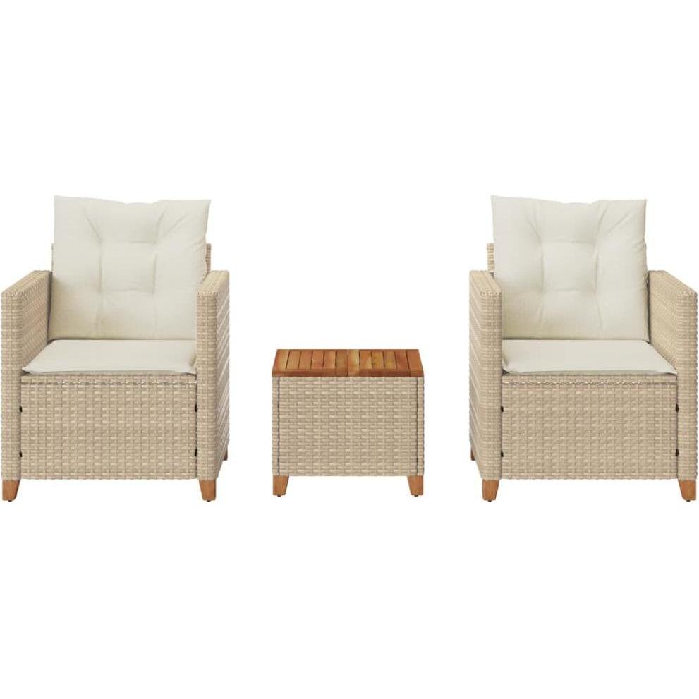 Thumbnail - VidaXL, Gartenlounge, 10-tlg. Garten-Lounge-Set mit Kissen