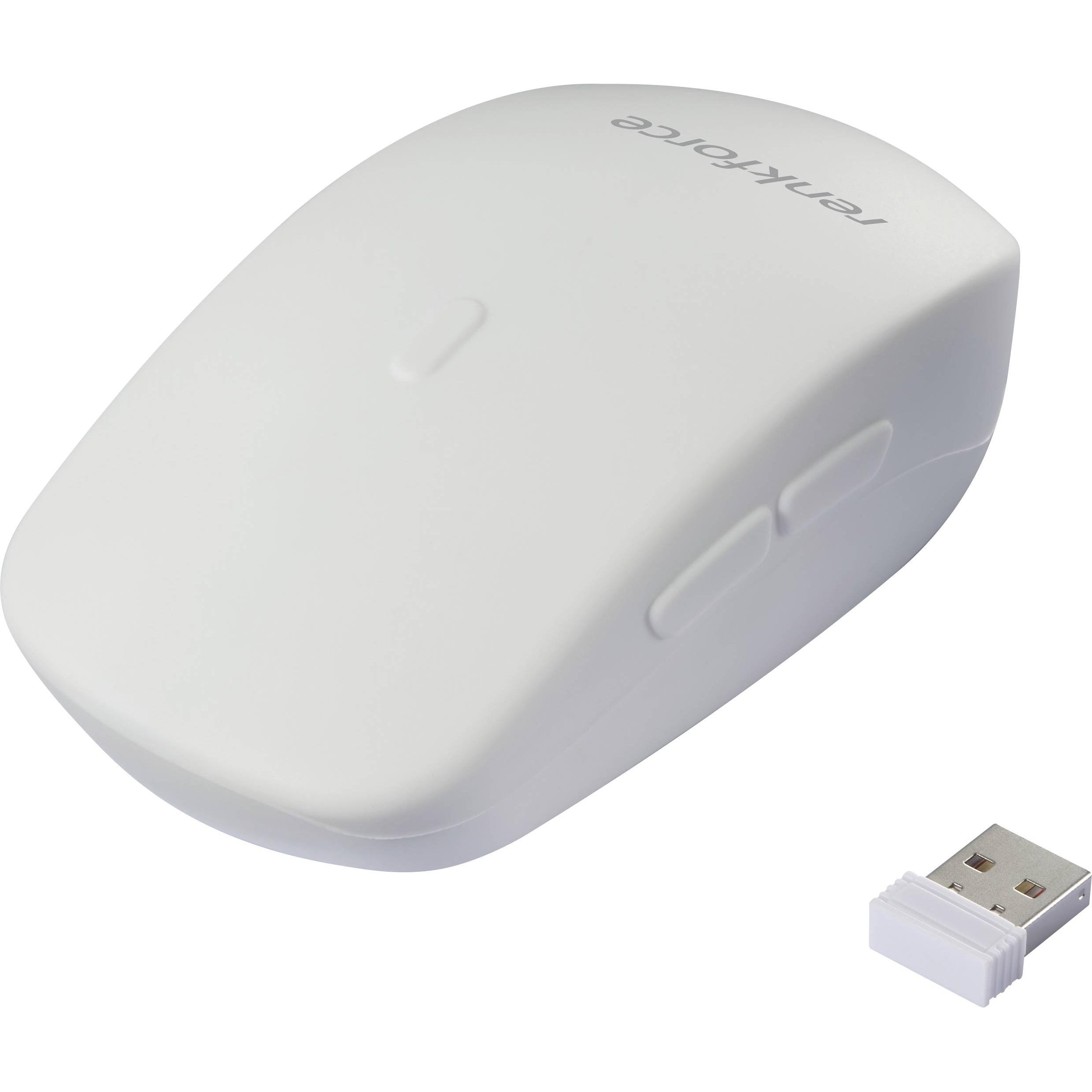 Renkforce RF-WRM-300 Hygiene-Maus Kabellos Optisch Weiss 5 Tasten 800 dpi, 100 (Senza fili), Mouse, Bianco