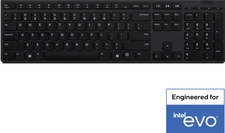 Produktbild Lenovo TAS wireless - Professional Rechargeable Keyboard (DE, Kabelgebunden)