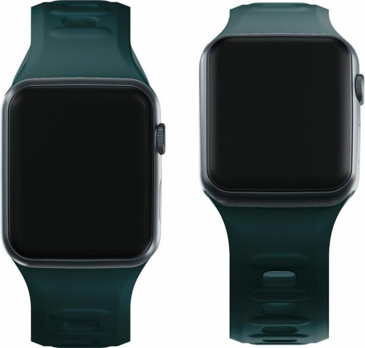 Produktbild 3MK Silicone Watch Strap zielony/ evergreen dla Apple Watch 38/40/41mm (Edelstahl, Silicone)