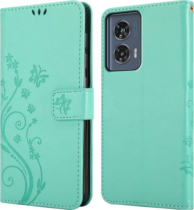Produktbild Cadorabo Hülle für Motorola Moto Edge 50 Fusion mit Blumen Muster (Motorola Edge 50 Fusion)