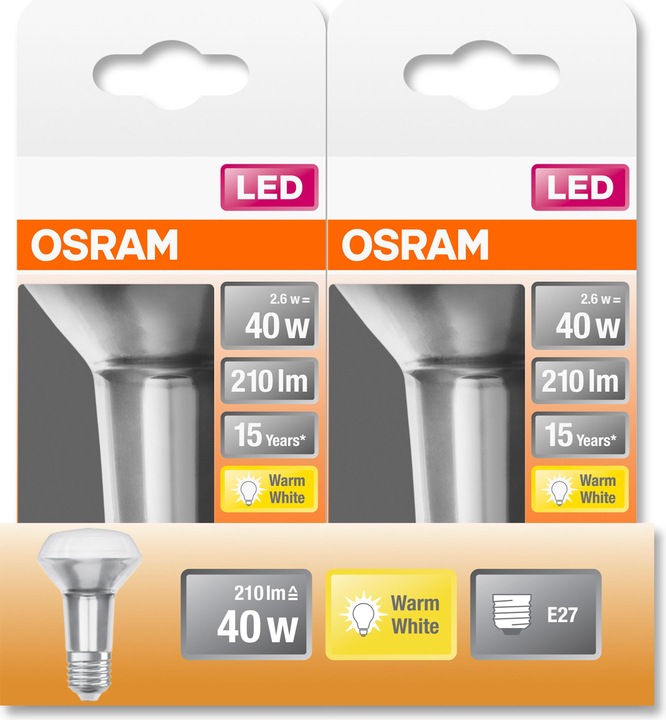Produktbild Osram Led Star R63 (E27, 2.60 W, 210 lm, 1 x, F)