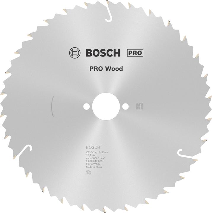 Image du produit Bosch Professional Zubehör Lame de scie circulaire PRO Wood, 230 x 2.4 x 30 mm