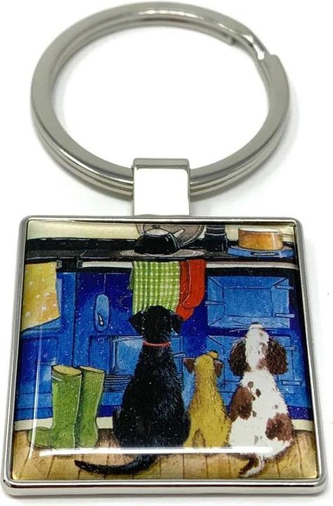 Actual product image Ecarla Schlüsselanhänger K13 Hunde in der Küche