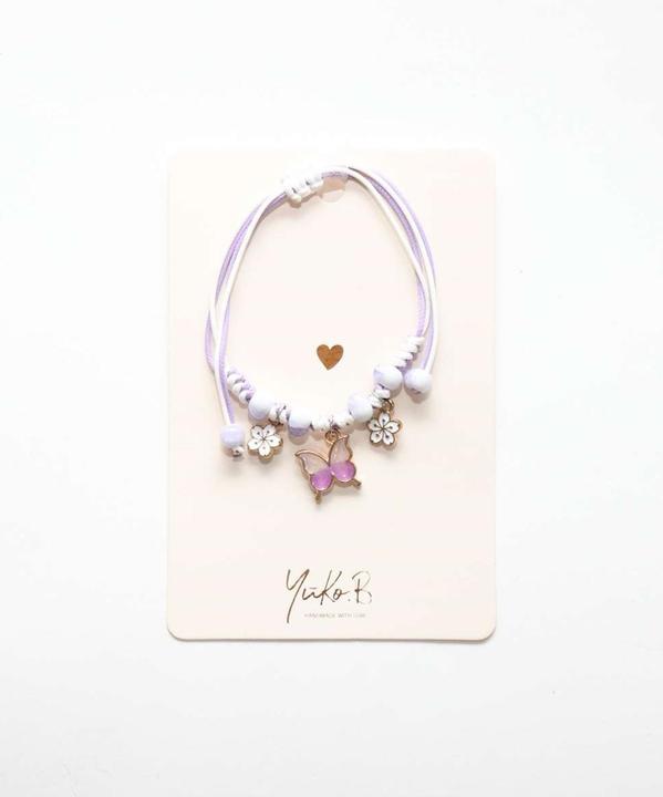 Actual product image Yuko.B Cord bracelet (Polyester, Polypropylene)