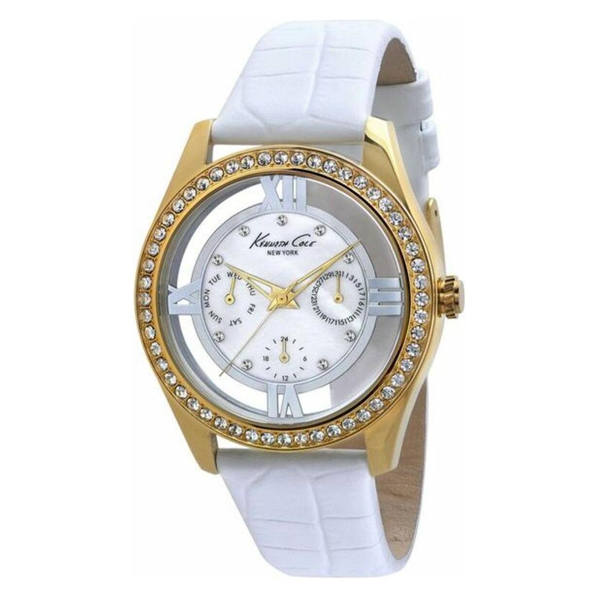 Kenneth Cole, Horloge, Ladies'Watch IKC2793 (Ã˜ 40 Mm), Wit, Goud, (40 mm)