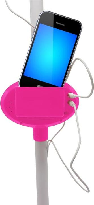 Actual product image Lexibook Unicorn microphone with luminous stand, built-in speaker, sound effects
