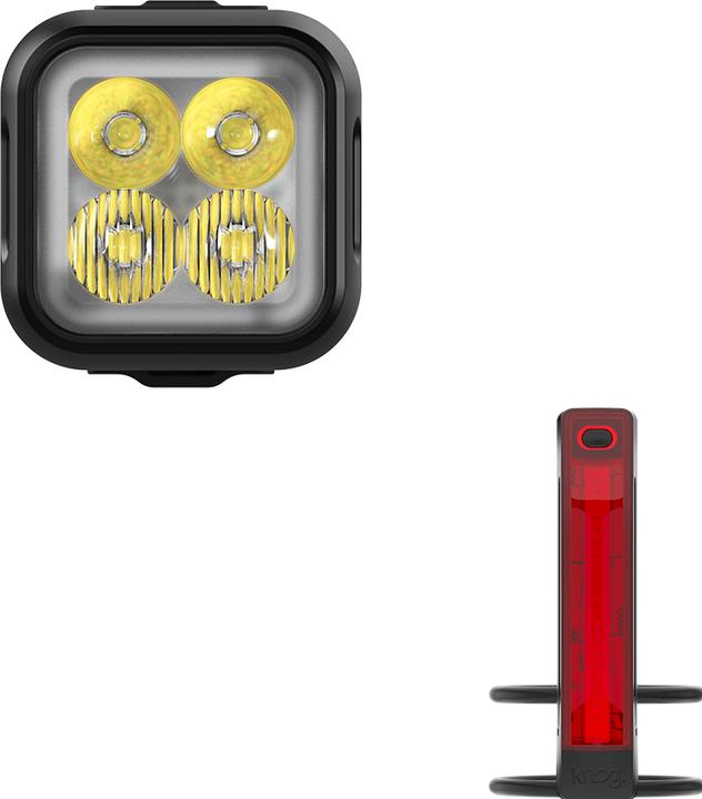 Actual product image knog. Blinder 600 & Plus Rear (600 lm, 20 lm)