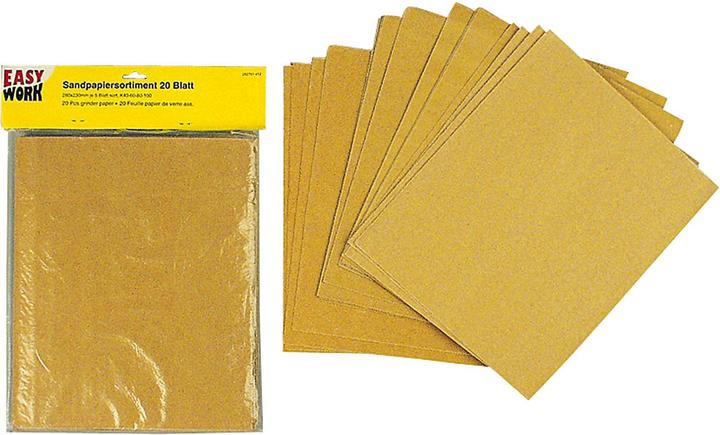 Image du produit Easy Work Jeu de papier de verre (40, 60, 80, 100)